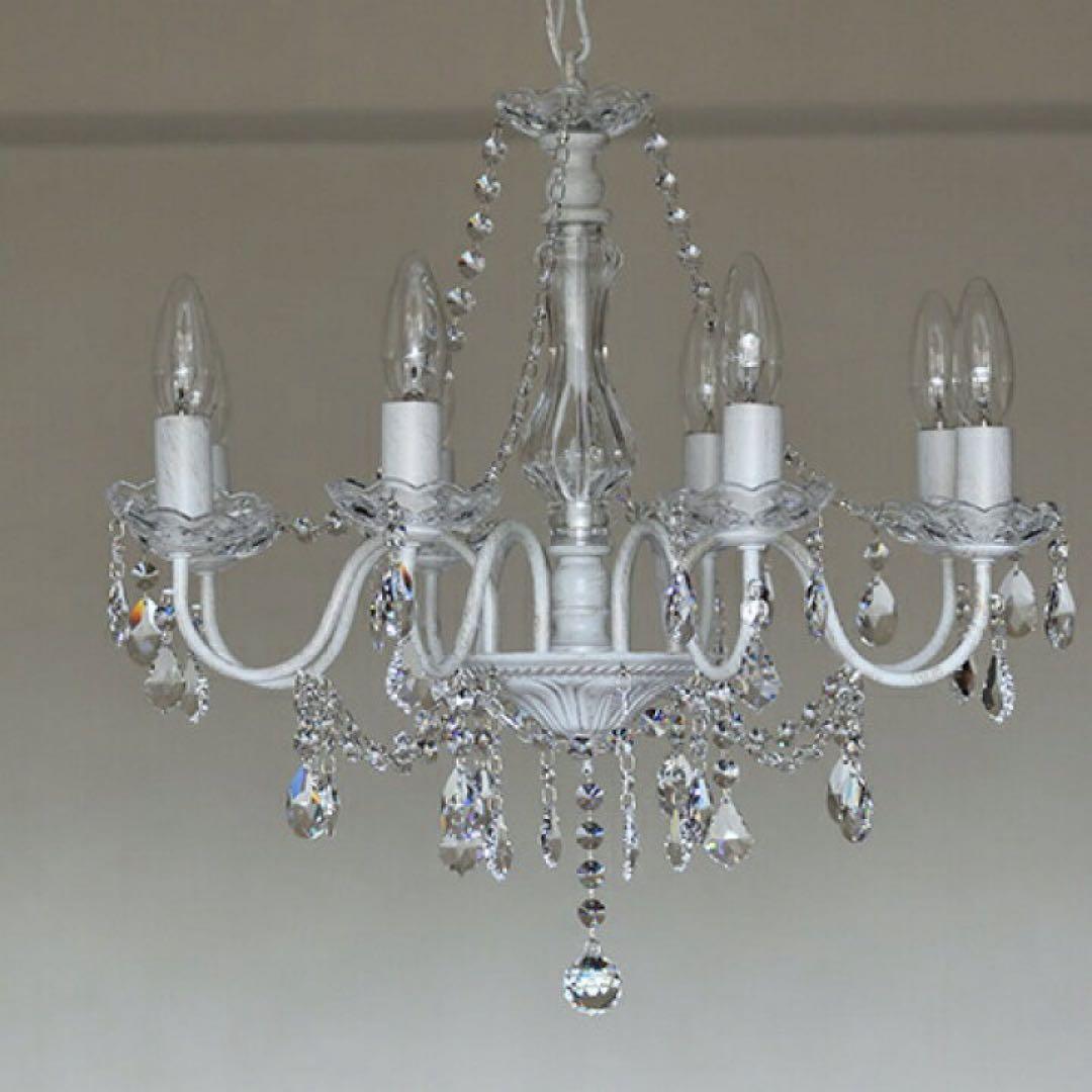 LED対応 8灯シャンデリア ホワイト