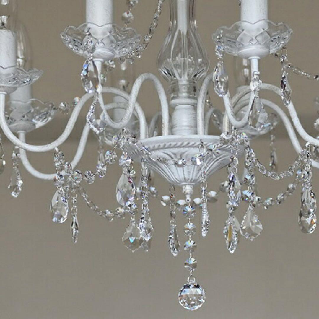 LED対応 8灯シャンデリア ホワイト