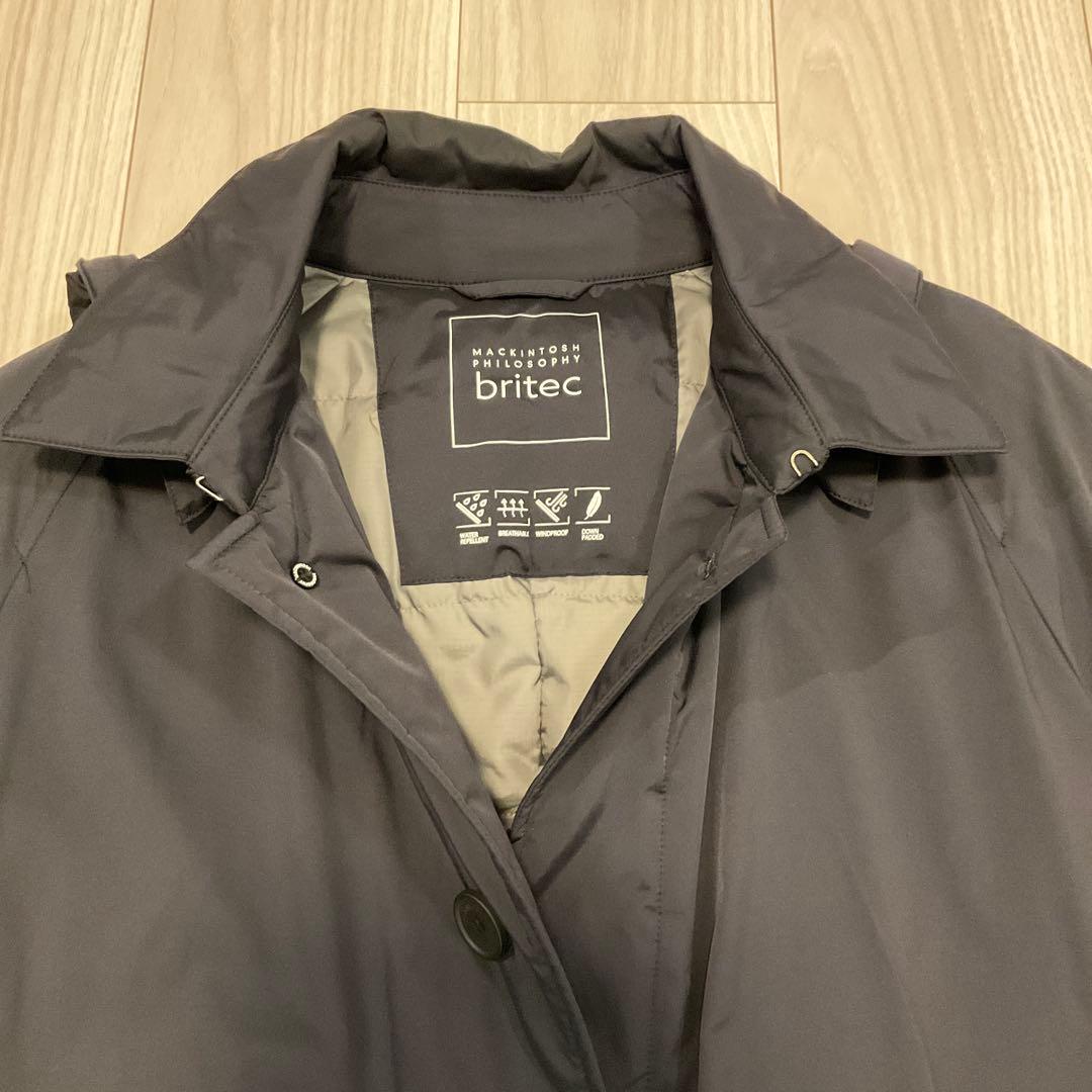 mackintosh britec ブラック ステンカラーダウンコート 36