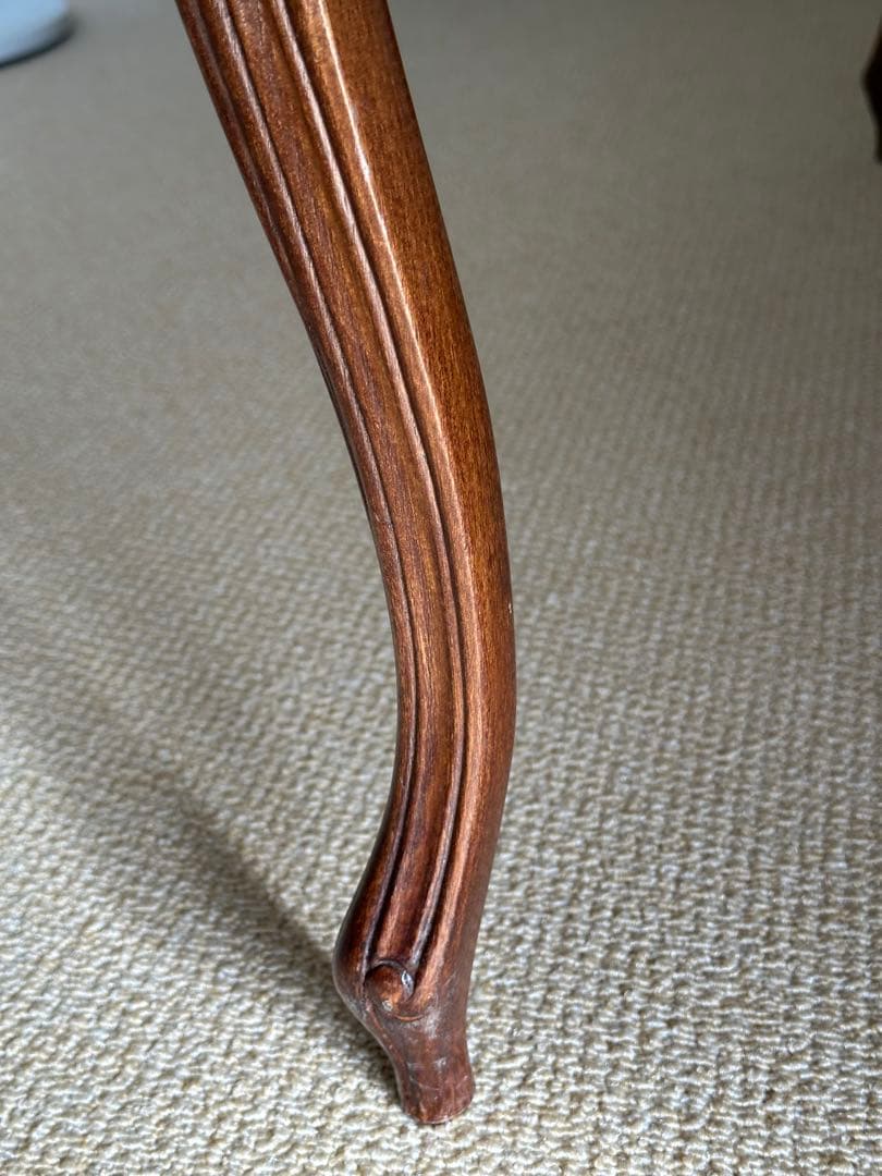 アンティーク風猫脚カフェテーブル