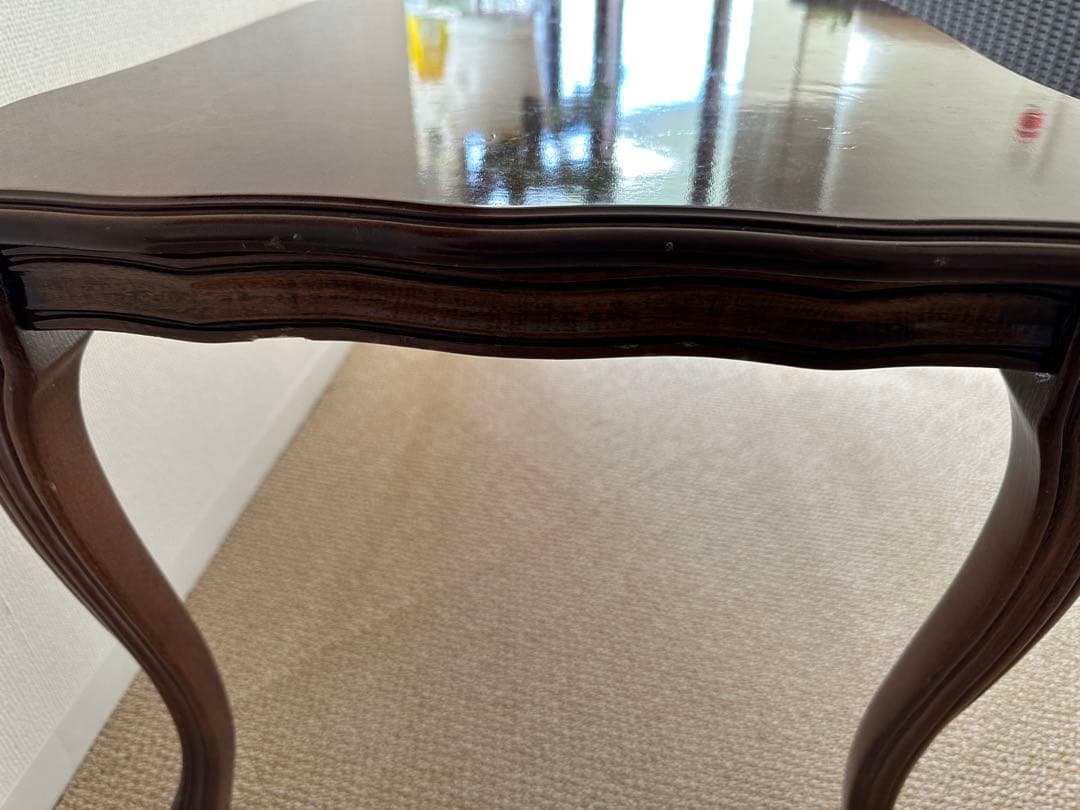 アンティーク風猫脚カフェテーブル