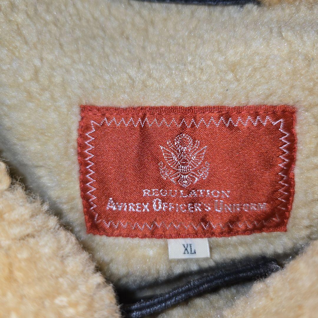 レア　AVIREX　B3　ボンバージャケット　ムートン　ヴィンテージ加工　XL