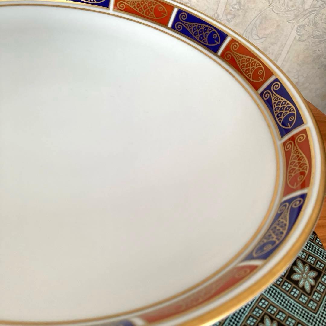 香蘭社　大皿　盛り鉢　魚　金彩　30cm　最終です。