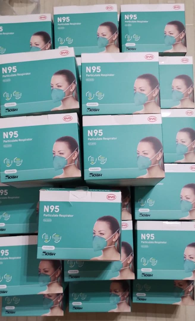 BYD N95マスク個包装大人用 20枚入り未開封38箱セット 760枚