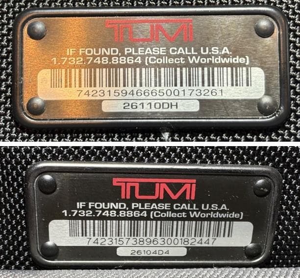 TUMI キャリーケース26104D4,ショルダーバッグ26110DHセット