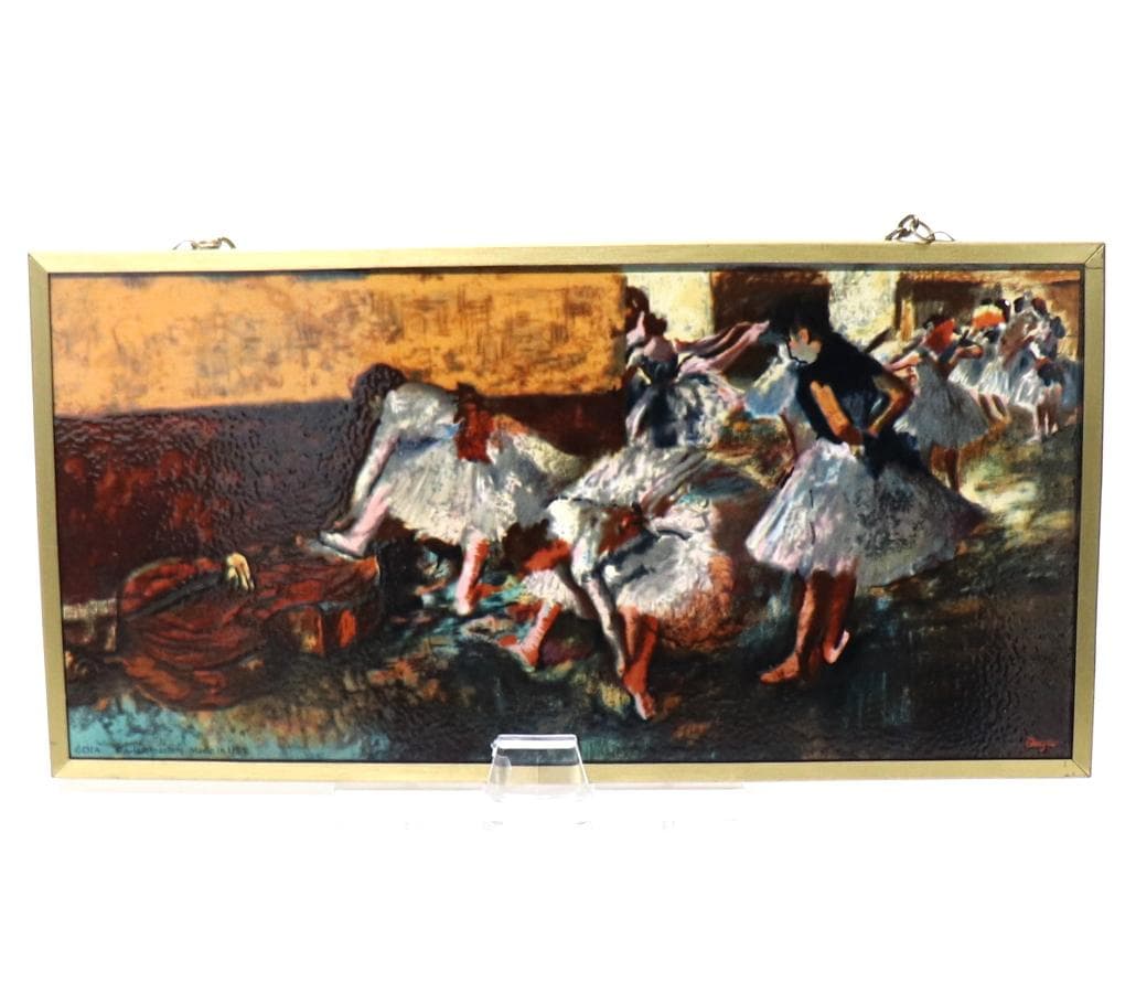 エドガー・ドガ 楽屋の踊り子たち ヴィンテージ ステンドグラス