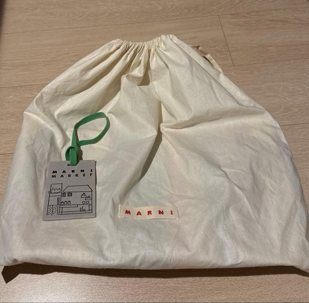 MARNIマーケット　ストライプバッグミニ