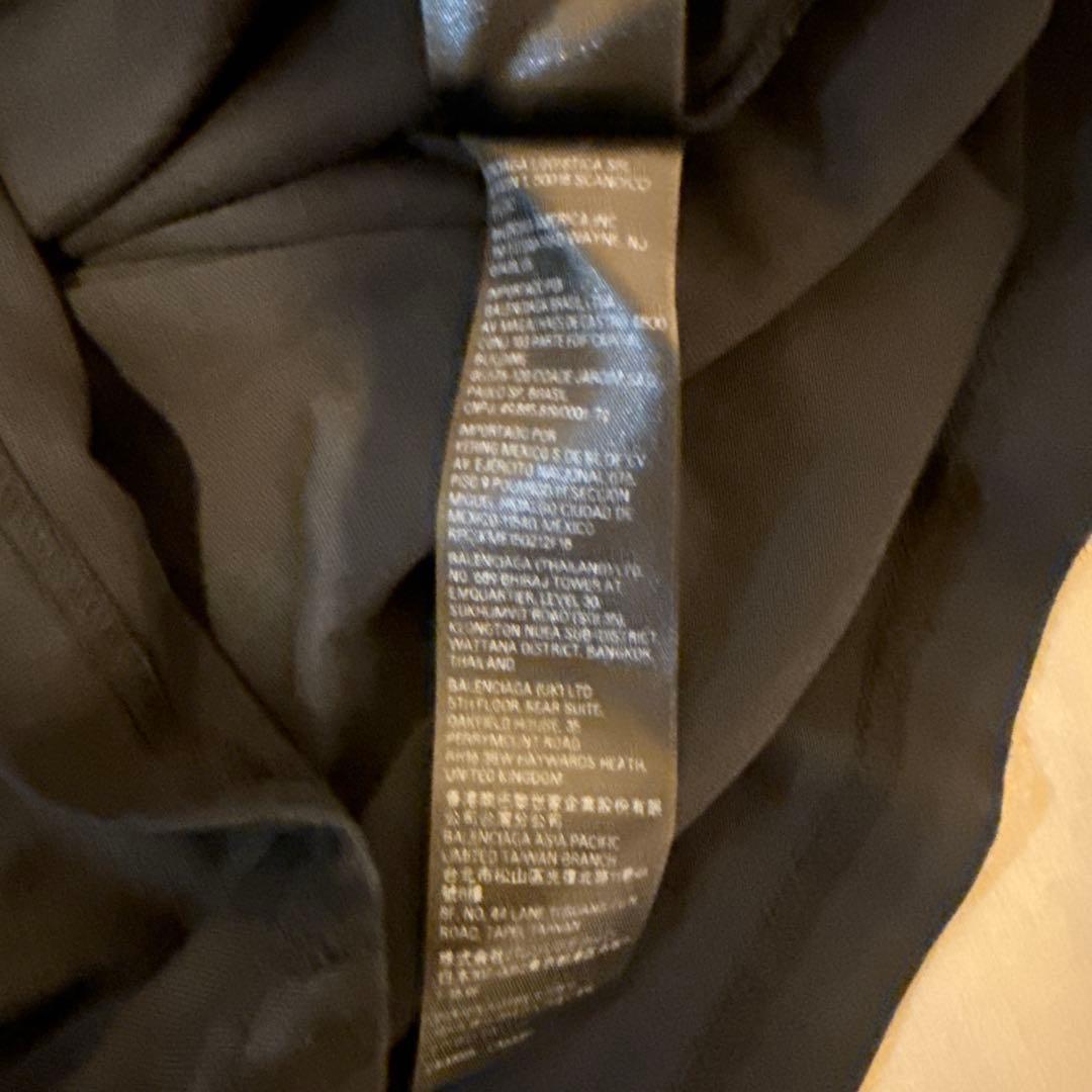 BALENCIAGAバレンシアガブリーチダメージ加工ロングスリーブ長袖Tシャツ