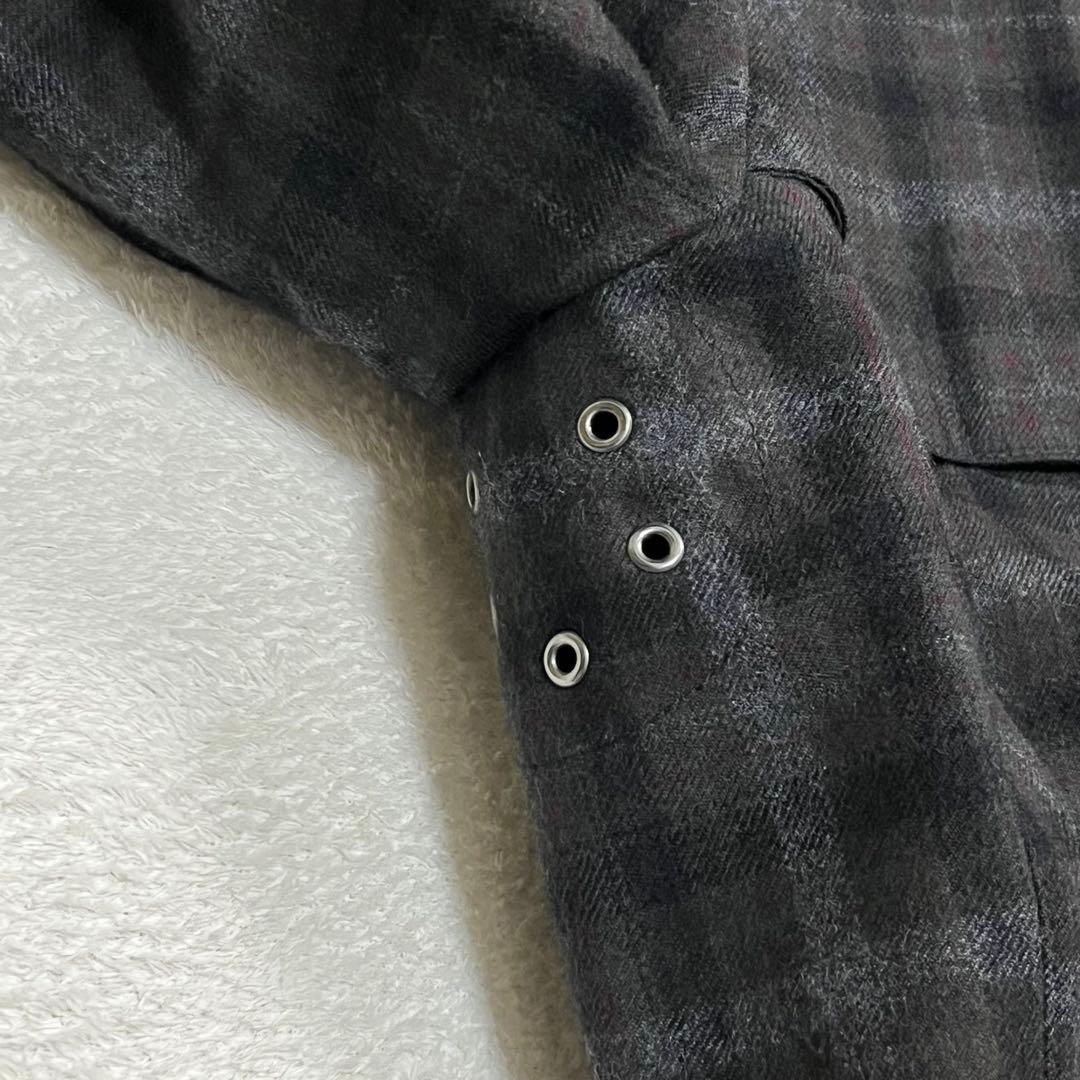 美品『マッキントッシュ フィロソフィー』チェックトレンチコート 中綿キルティング