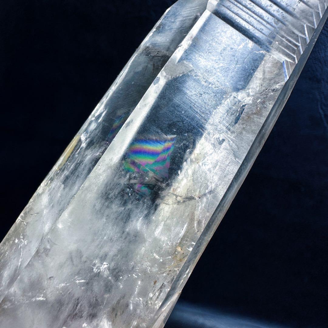 希少高透明度❗️マニカラン産レインボー☆ヒマラヤ水晶クラスター強いパワーA1443