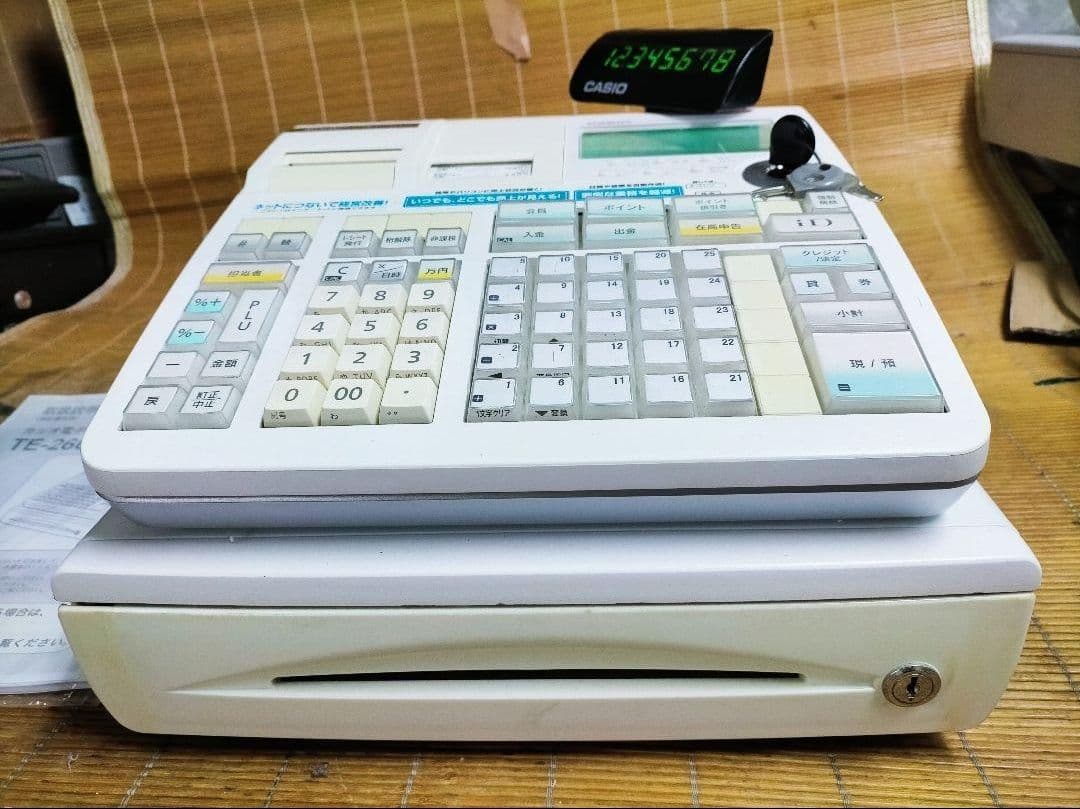 カシオレジスター　TE-2600　フル設定無料特殊25部門　600844