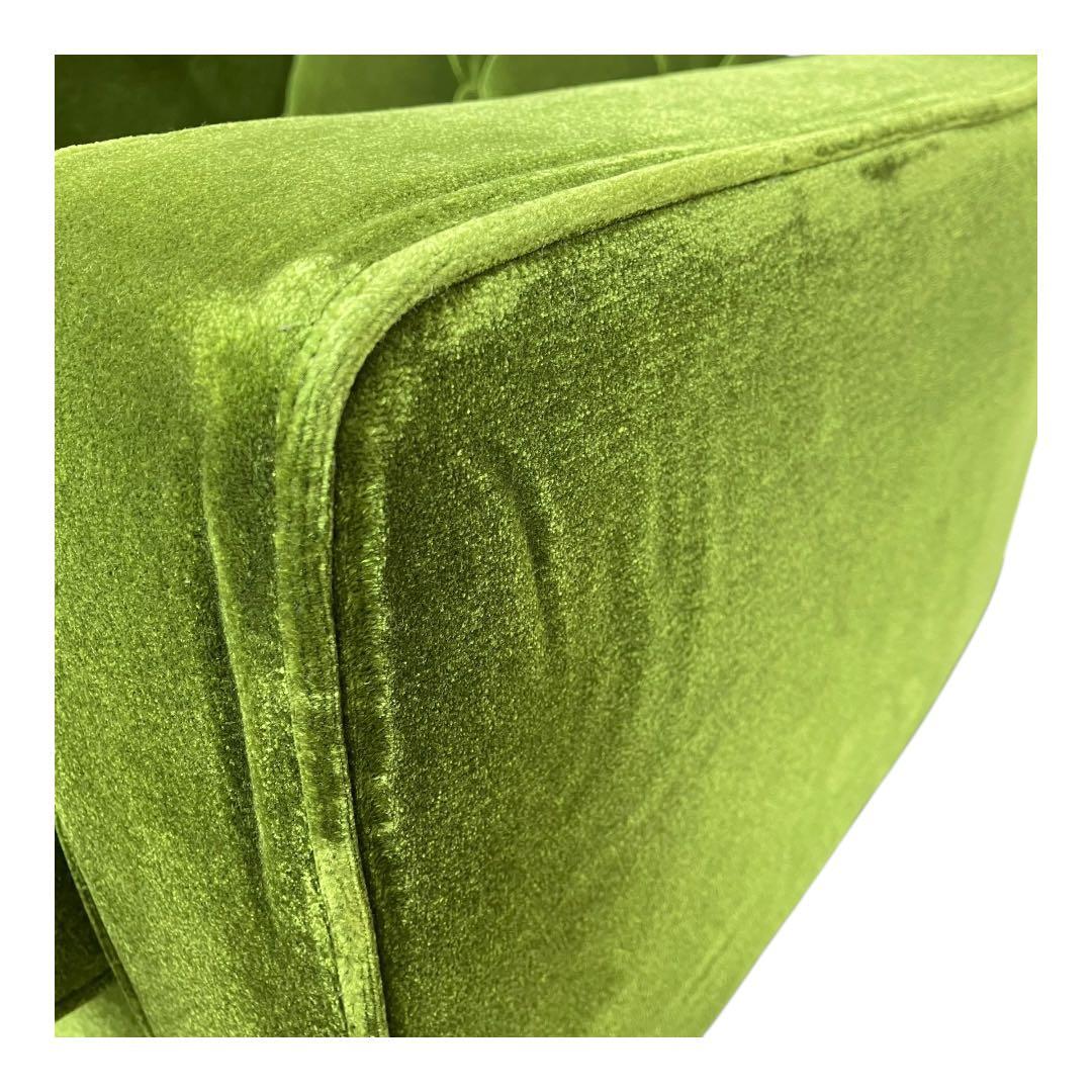 カリモク60　ロビーチェア　モケットグリーン 1人掛けソファ