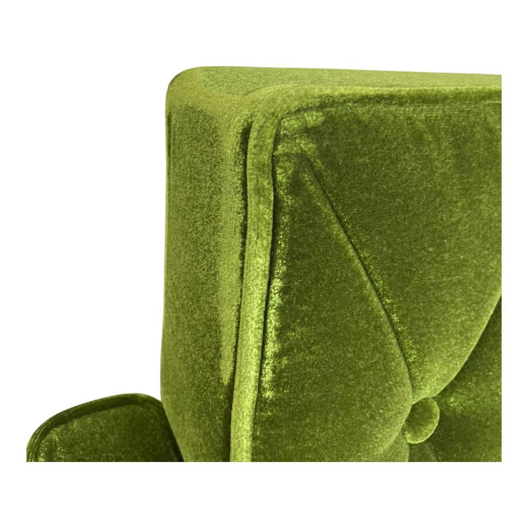 カリモク60　ロビーチェア　モケットグリーン 1人掛けソファ