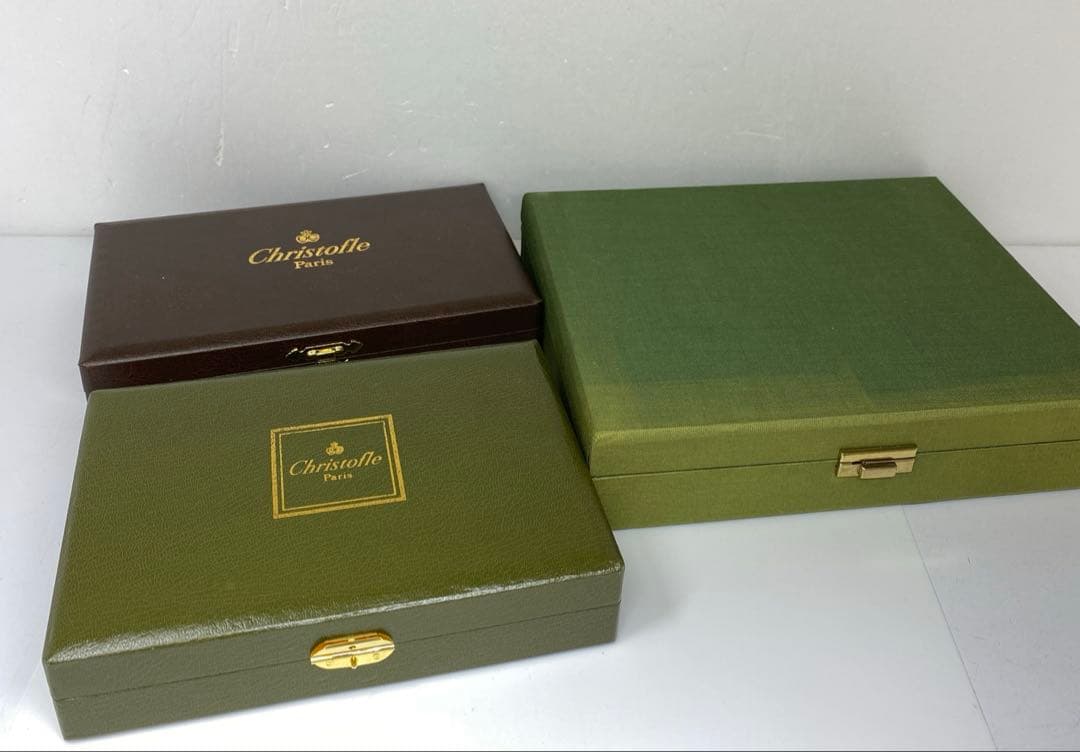 クリストフルカトラリーセット等21点　共箱　938gトトカ東さ7-0817☆2F