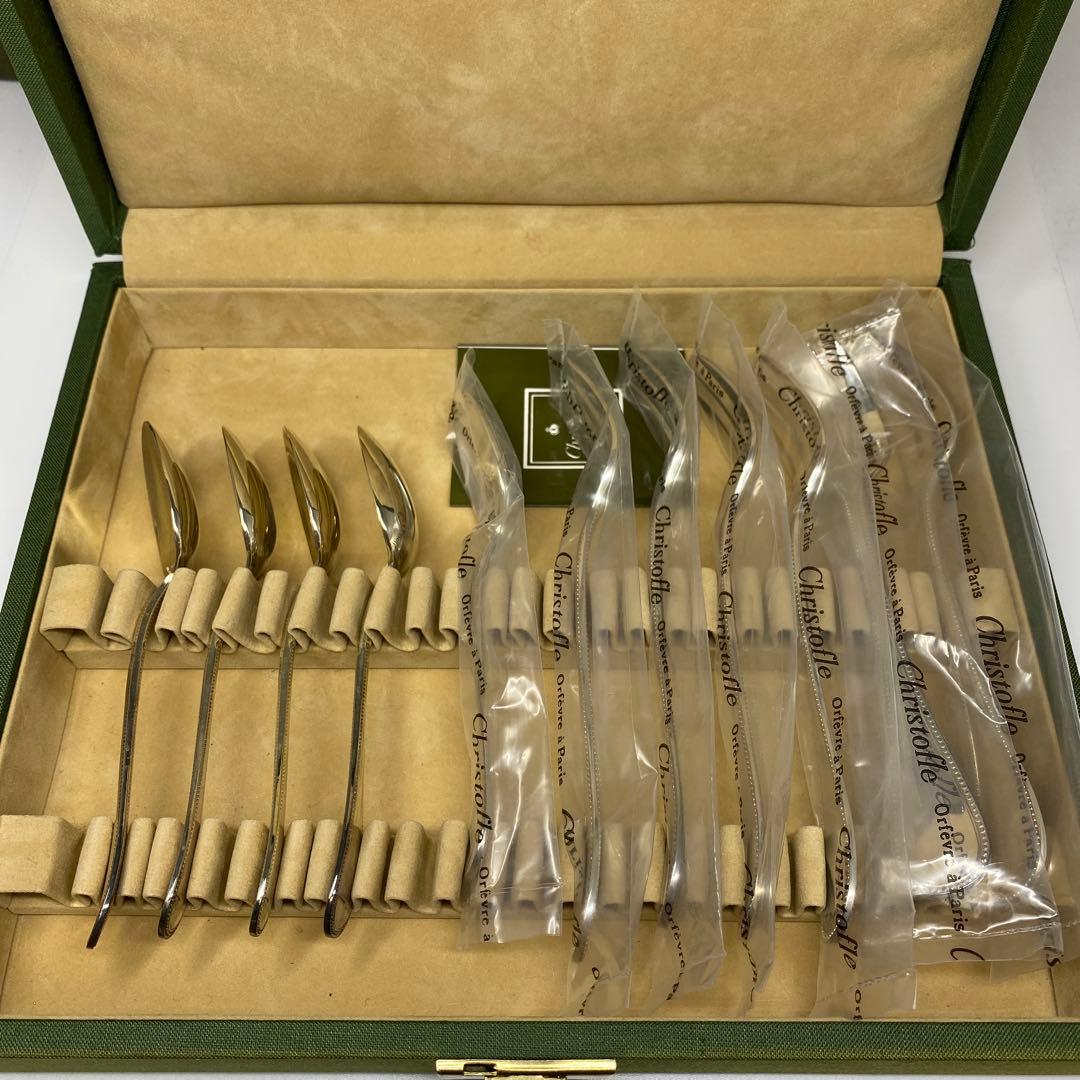 クリストフルカトラリーセット等21点　共箱　938gトトカ東さ7-0817☆2F