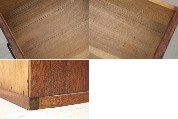 レトロ 無垢材 10杯 小引き出し 収納 抽斗 書類 小物入れ ヴィンテージ