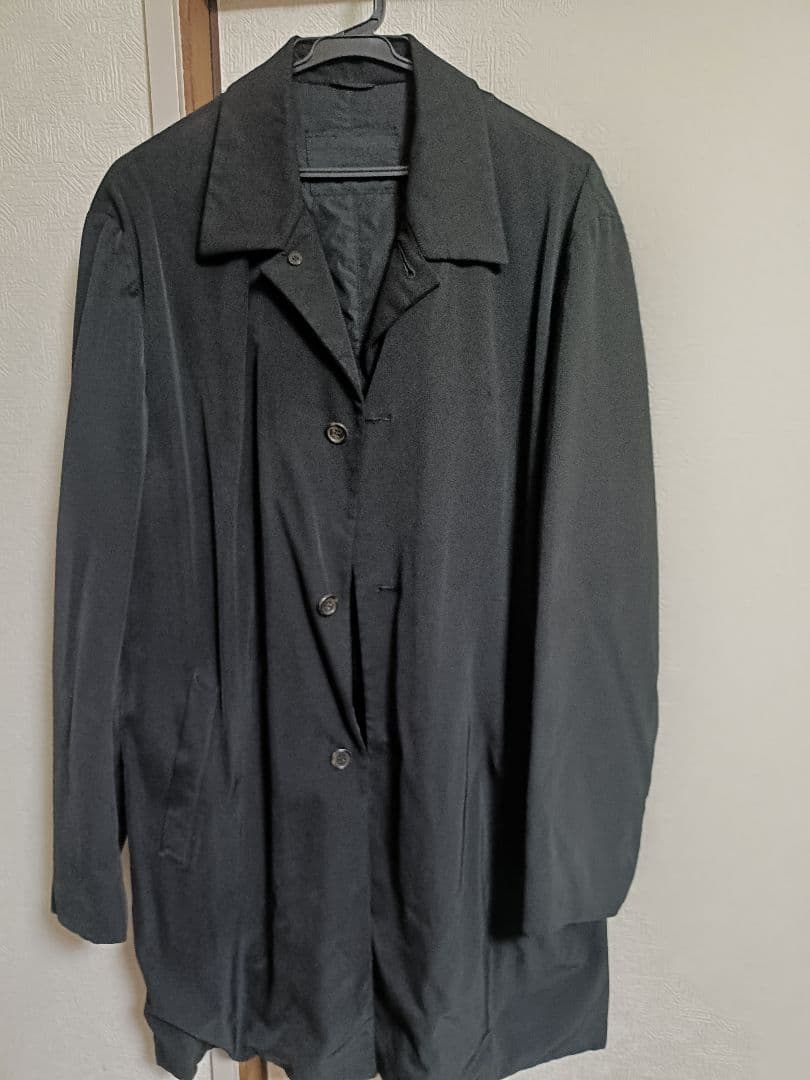 PRADA ブラック ステンカラーコート