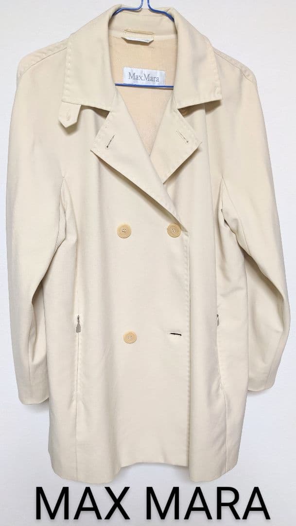 MAX MARA ハーフコートイタリア製　サイズUSA6 白タグ(高級)正規品
