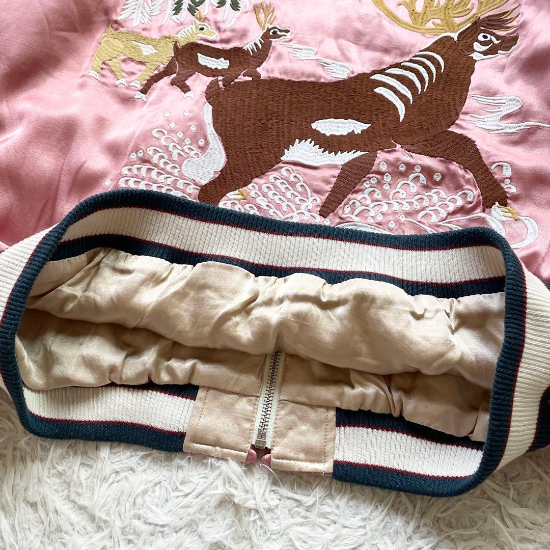 希少 美品 XXLサイズ HUSTON スーベニアジャケット トナカイ刺繍