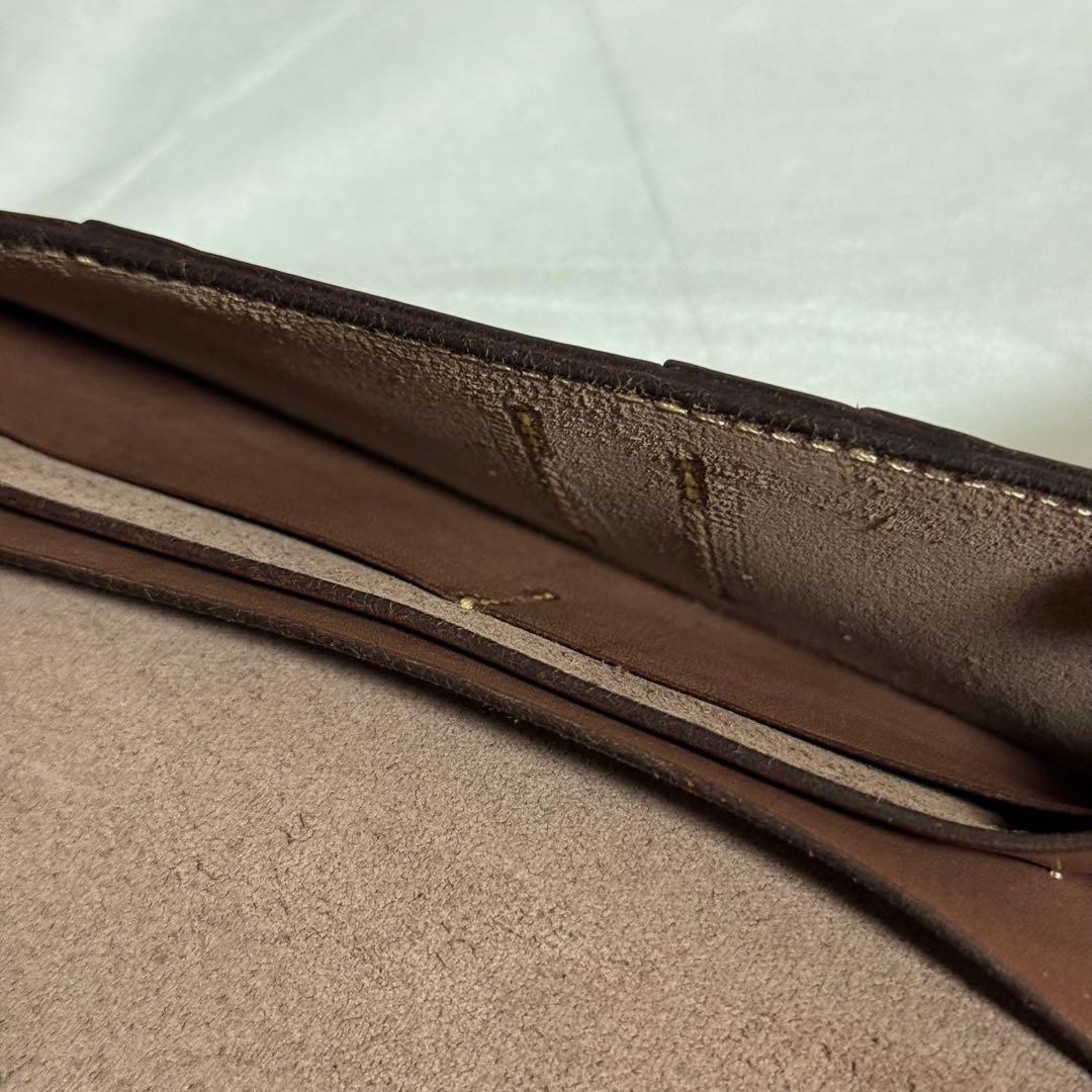 ⭐️未使用⭐️レッドムーン　二つ折り財布　ブラウン　レザー　長財布