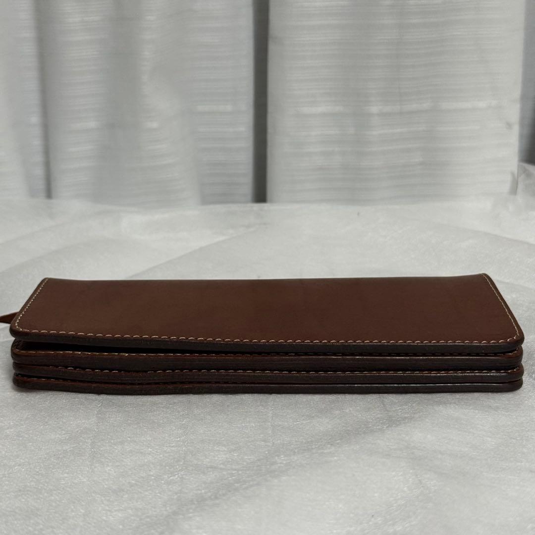 ⭐️未使用⭐️レッドムーン　二つ折り財布　ブラウン　レザー　長財布