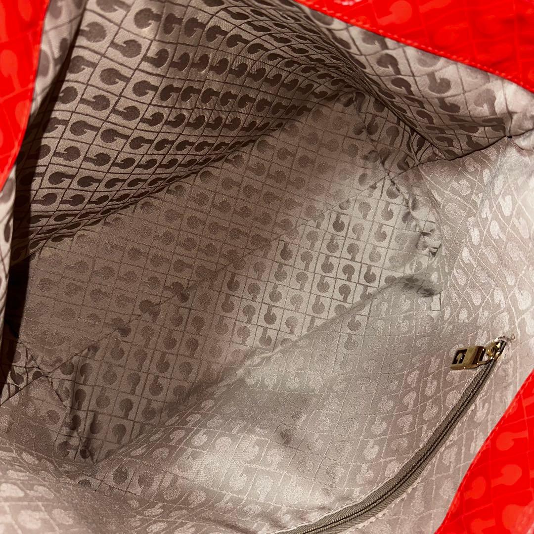 美品 GHERARDINI ソフティ　トートバッグ　総柄　大容量　A4可