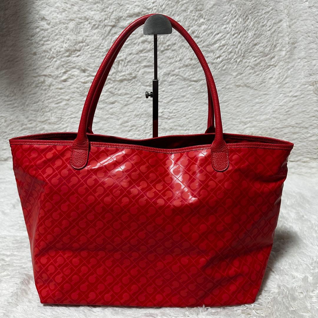 美品 GHERARDINI ソフティ　トートバッグ　総柄　大容量　A4可