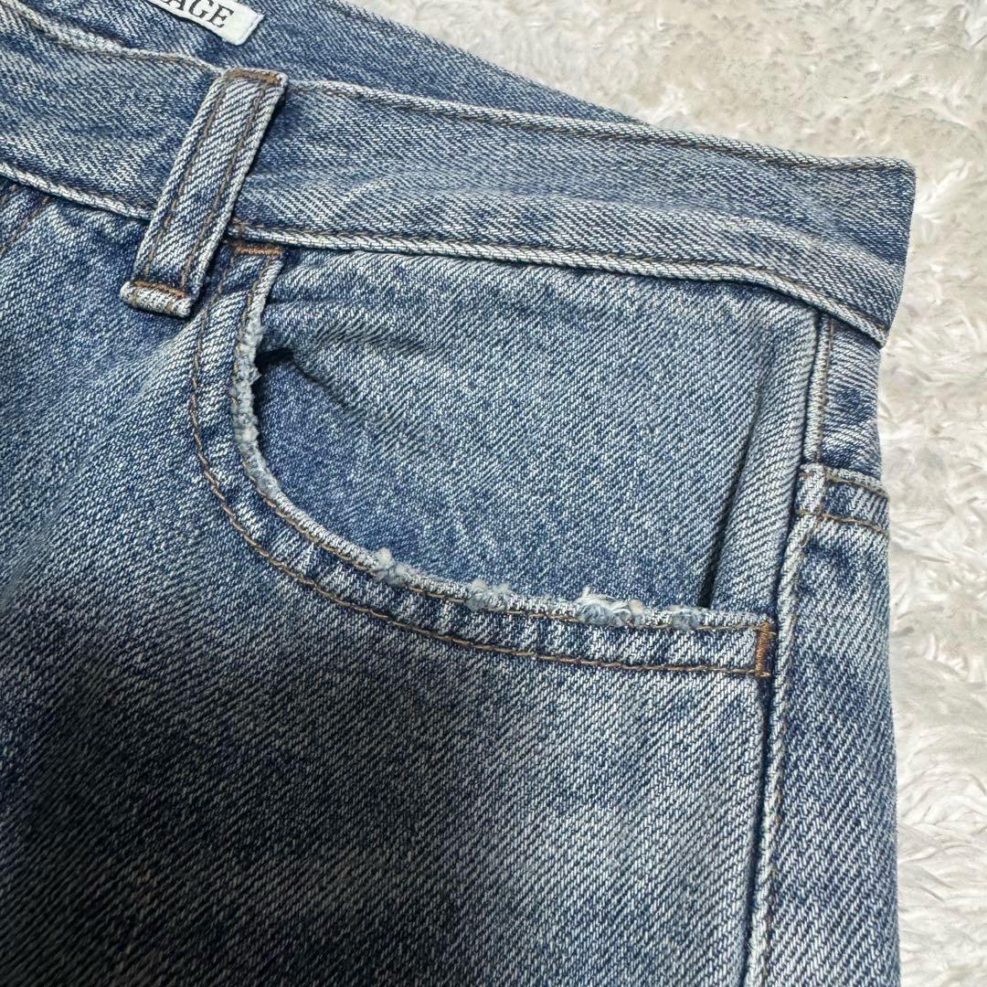 24年 美品 PLAGE R'IAM スラックス DENIM 定価2.5
