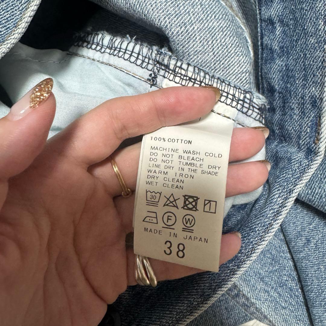 24年 美品 PLAGE R'IAM スラックス DENIM 定価2.5