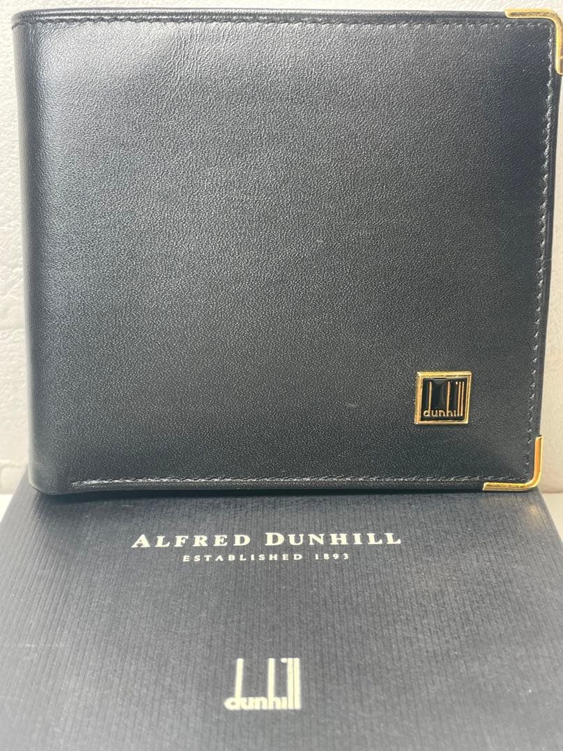 【新品未使用】Alfred Dunhill ブラック 二つ折り財布