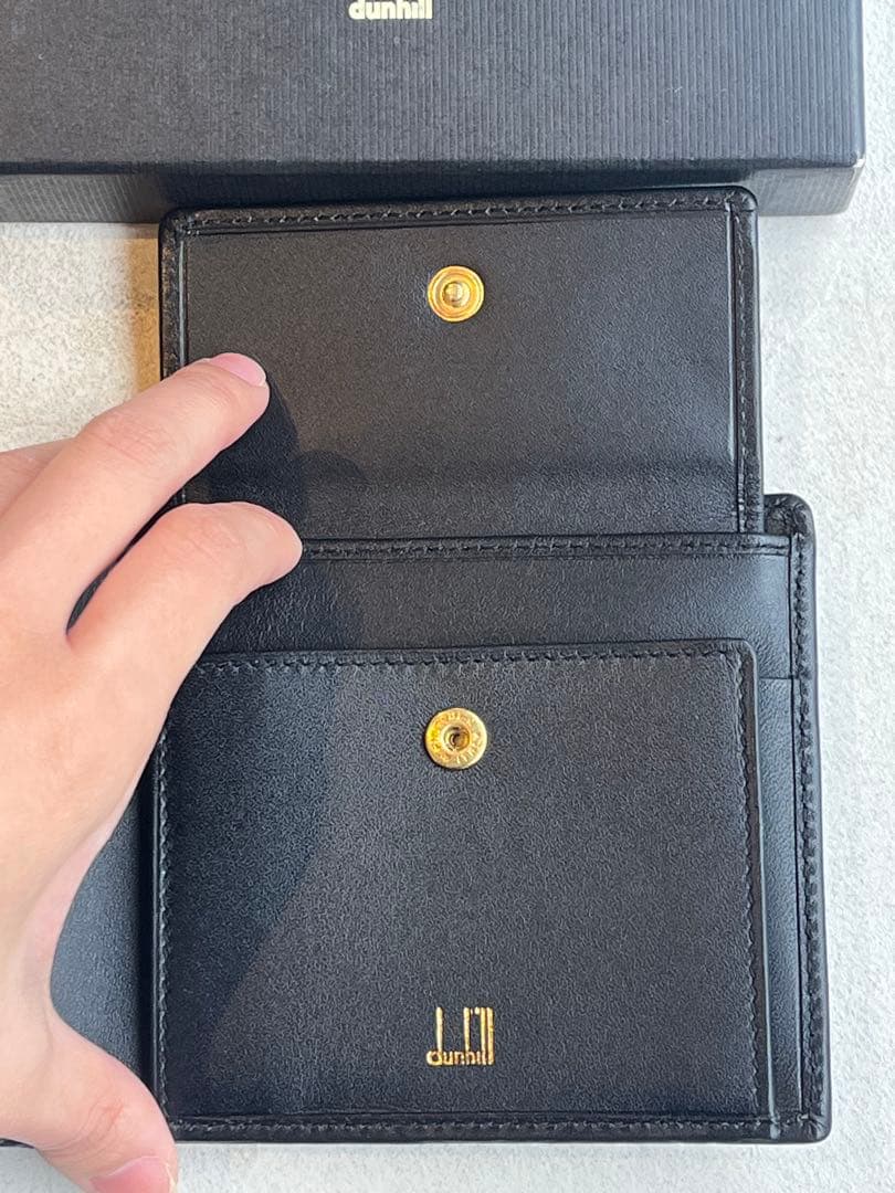 【新品未使用】Alfred Dunhill ブラック 二つ折り財布