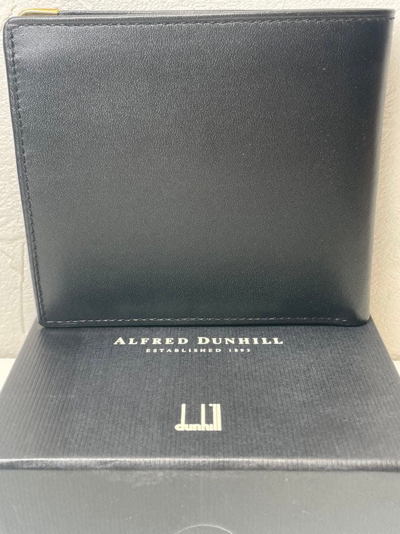 【新品未使用】Alfred Dunhill ブラック 二つ折り財布