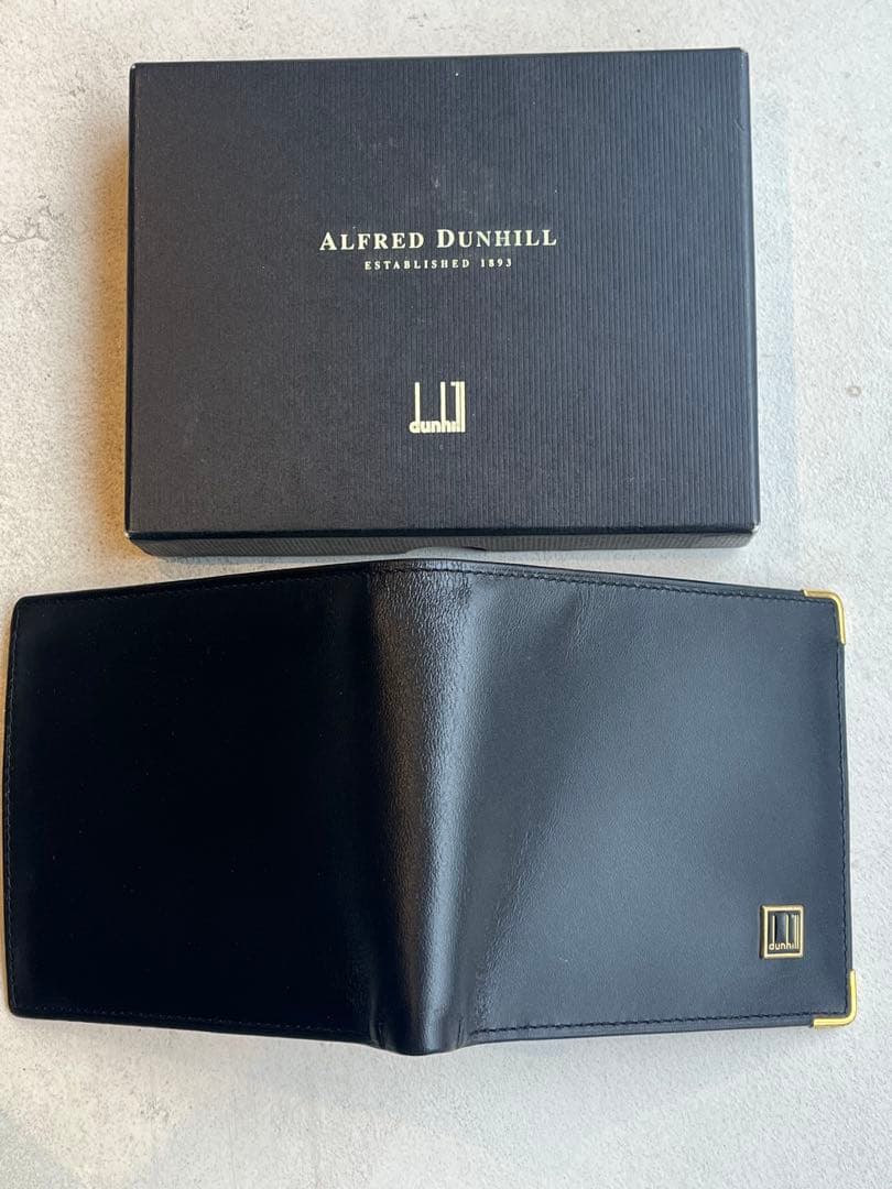 【新品未使用】Alfred Dunhill ブラック 二つ折り財布