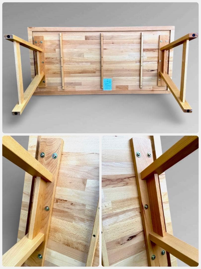 【美品】ニトリ Nコレクション ダイニング テーブル T-06 天然木 北欧