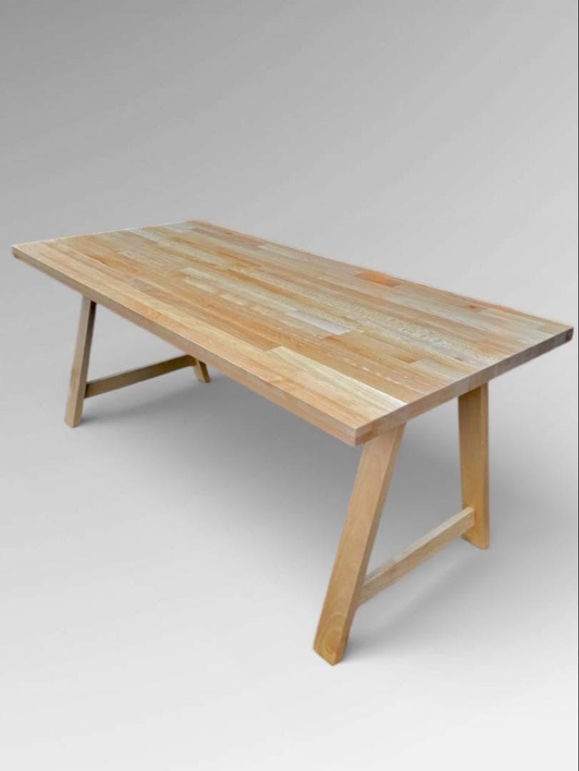 【美品】ニトリ Nコレクション ダイニング テーブル T-06 天然木 北欧