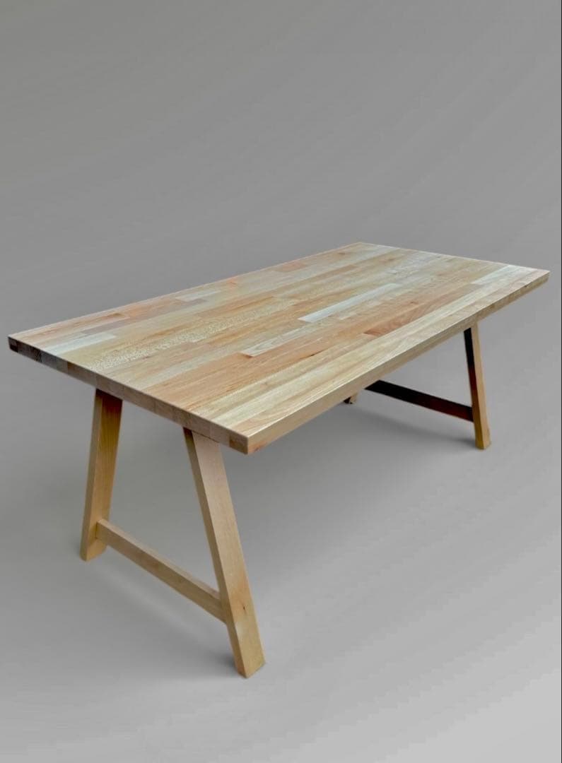 【美品】ニトリ Nコレクション ダイニング テーブル T-06 天然木 北欧