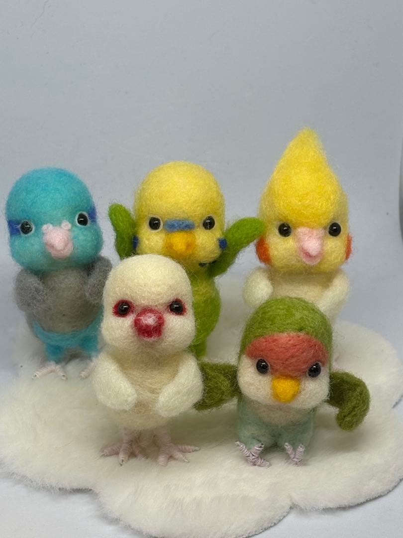 羊毛フェルト　ハンドメイド　みんなでお正月アスレチック