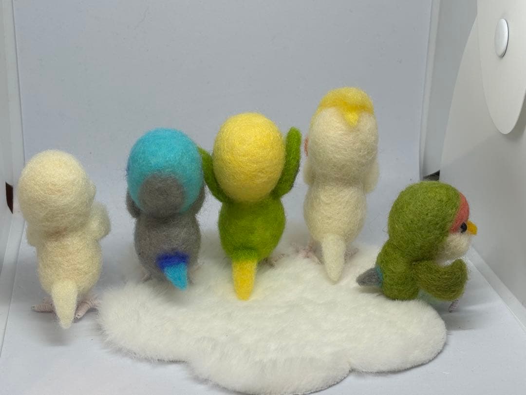 羊毛フェルト　ハンドメイド　みんなでお正月アスレチック