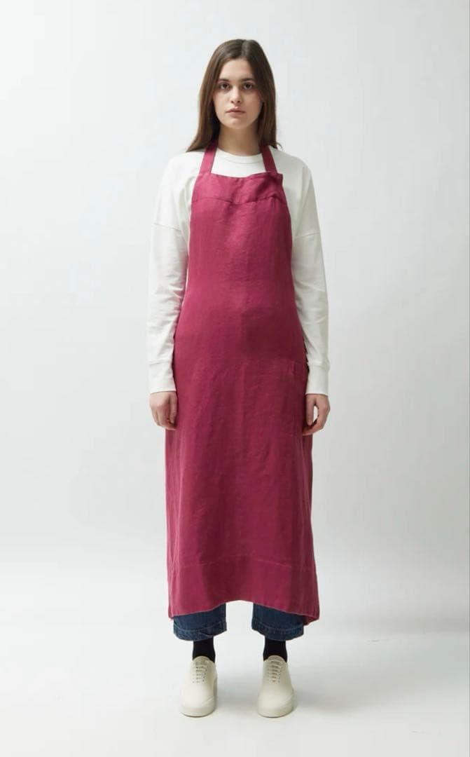 【新品】Tekla エプロン リネン 白 テクラ キッチン