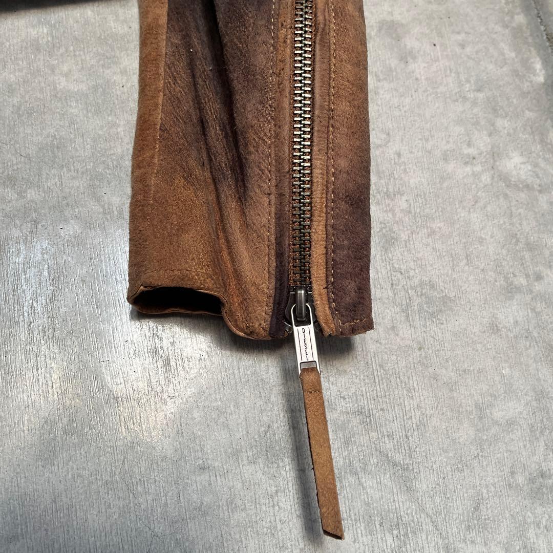 ☆DIESEL☆ディーゼル☆ダブルライダースジャケット☆ラムレザー【送料込み】