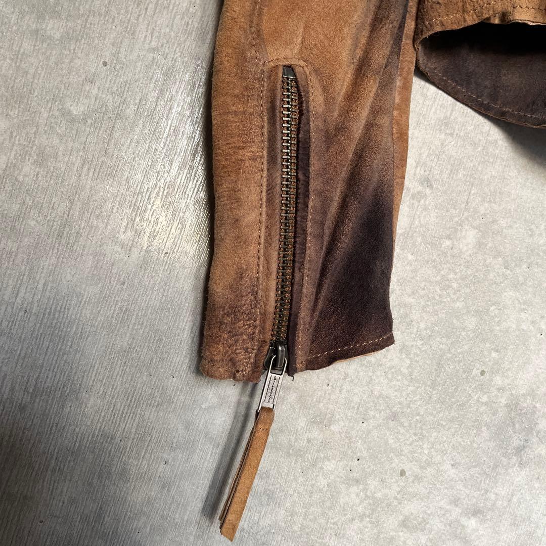 ☆DIESEL☆ディーゼル☆ダブルライダースジャケット☆ラムレザー【送料込み】