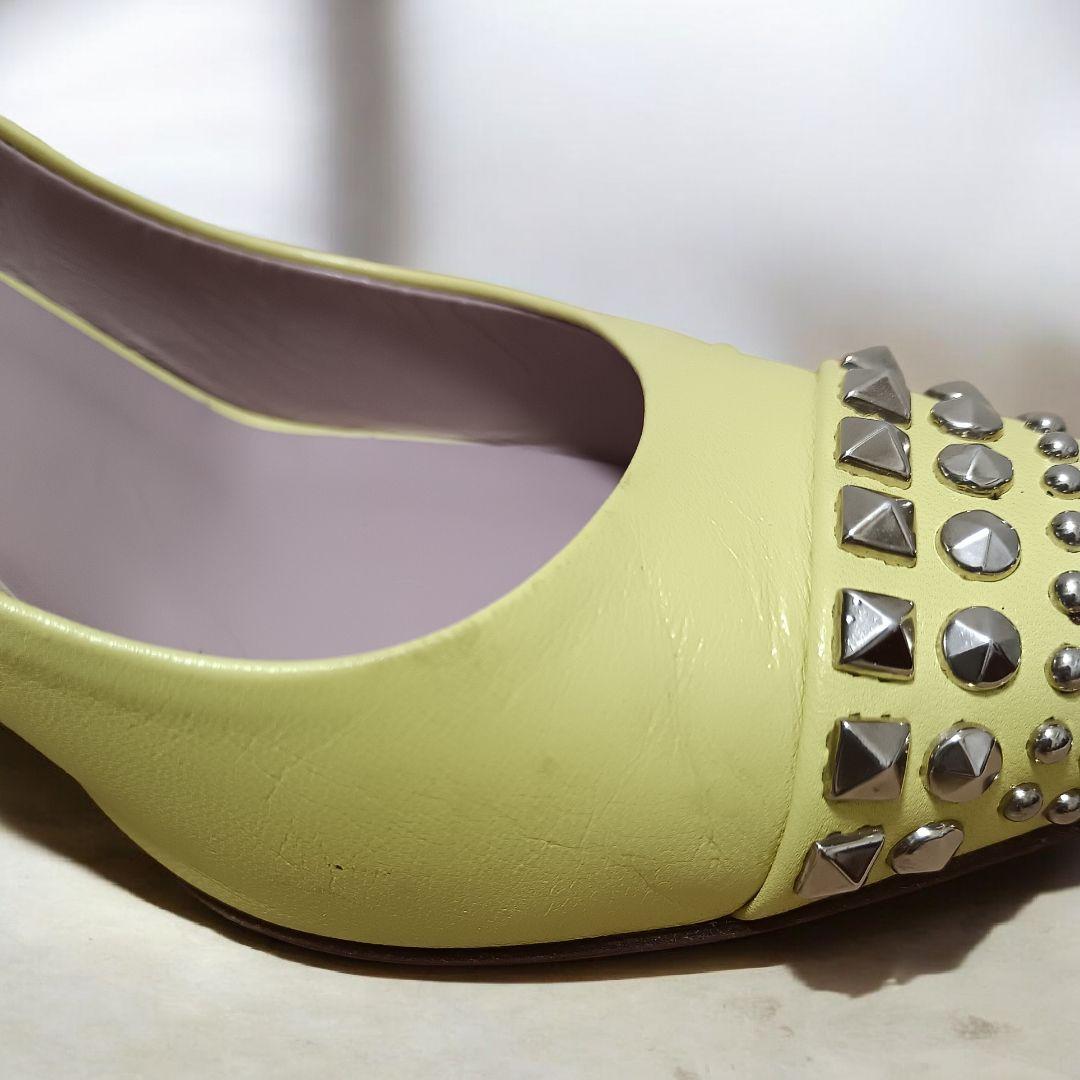 希少カラー★GUCCI グッチ スタッズ パンプス イエロー 36（23cm）