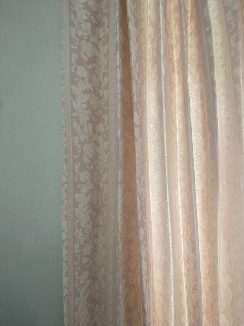 カーテン ピンク 2枚