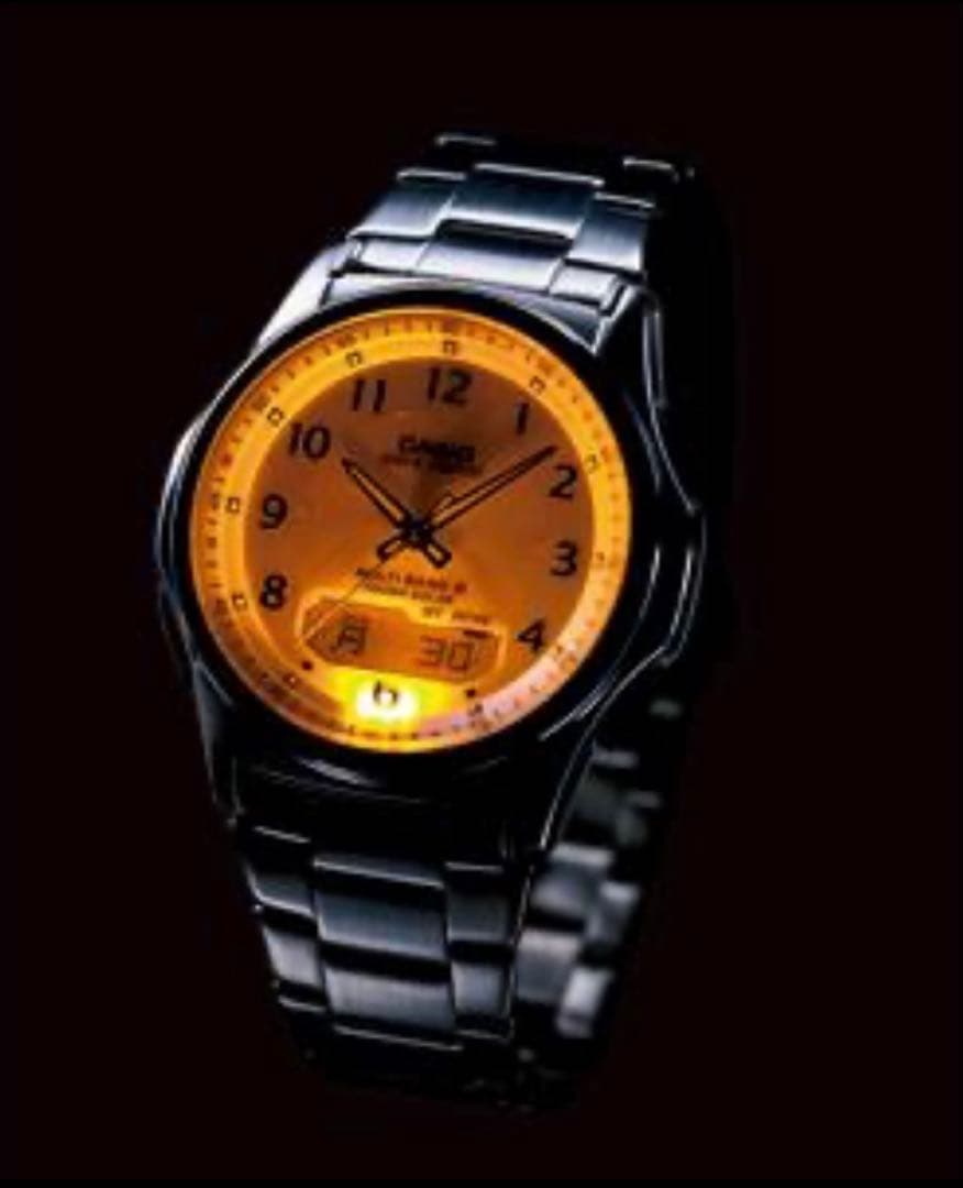 CASIOソーラー電波時計　WAVE CEPTOR ウェーブセプター