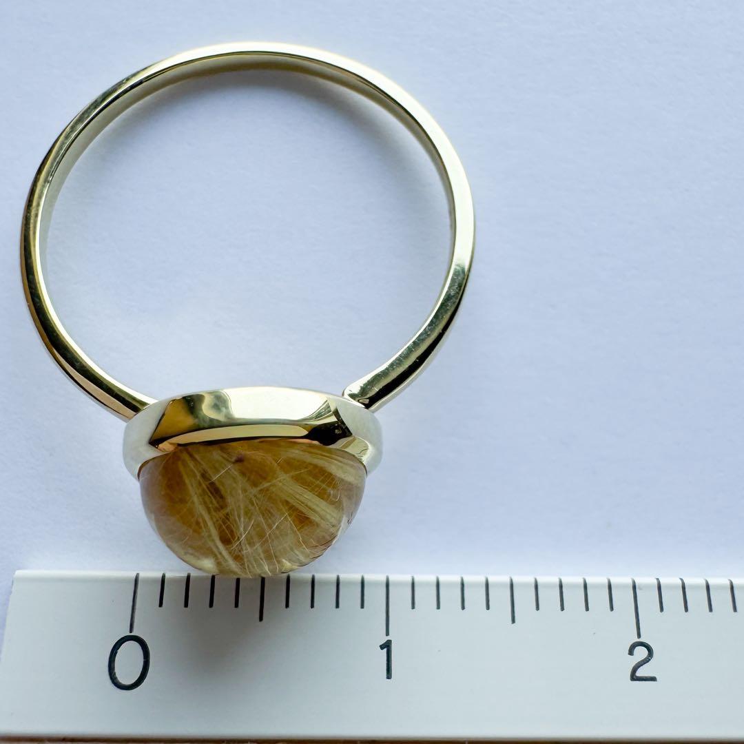 K18 ルチルクォーツ リング