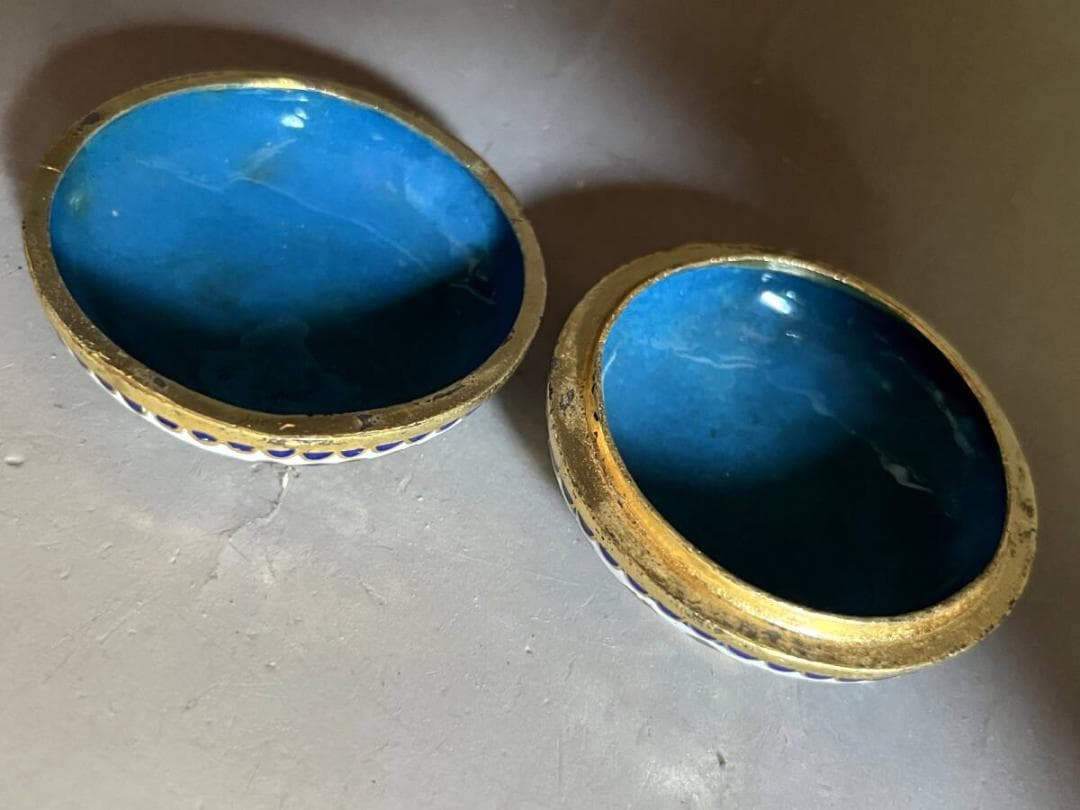 香合■七宝 花尽くし 白 香道具 お香入れ お茶道具 古美術 時代物 骨董品■