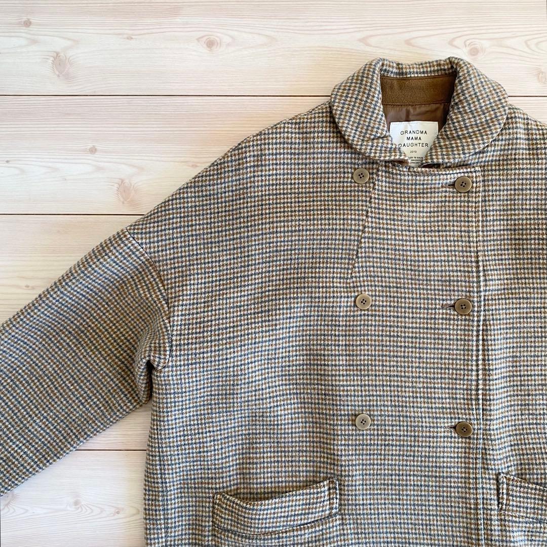 Kanocoさん着用 グランマママドーター ラウンドカラーワイドコート ゆったり