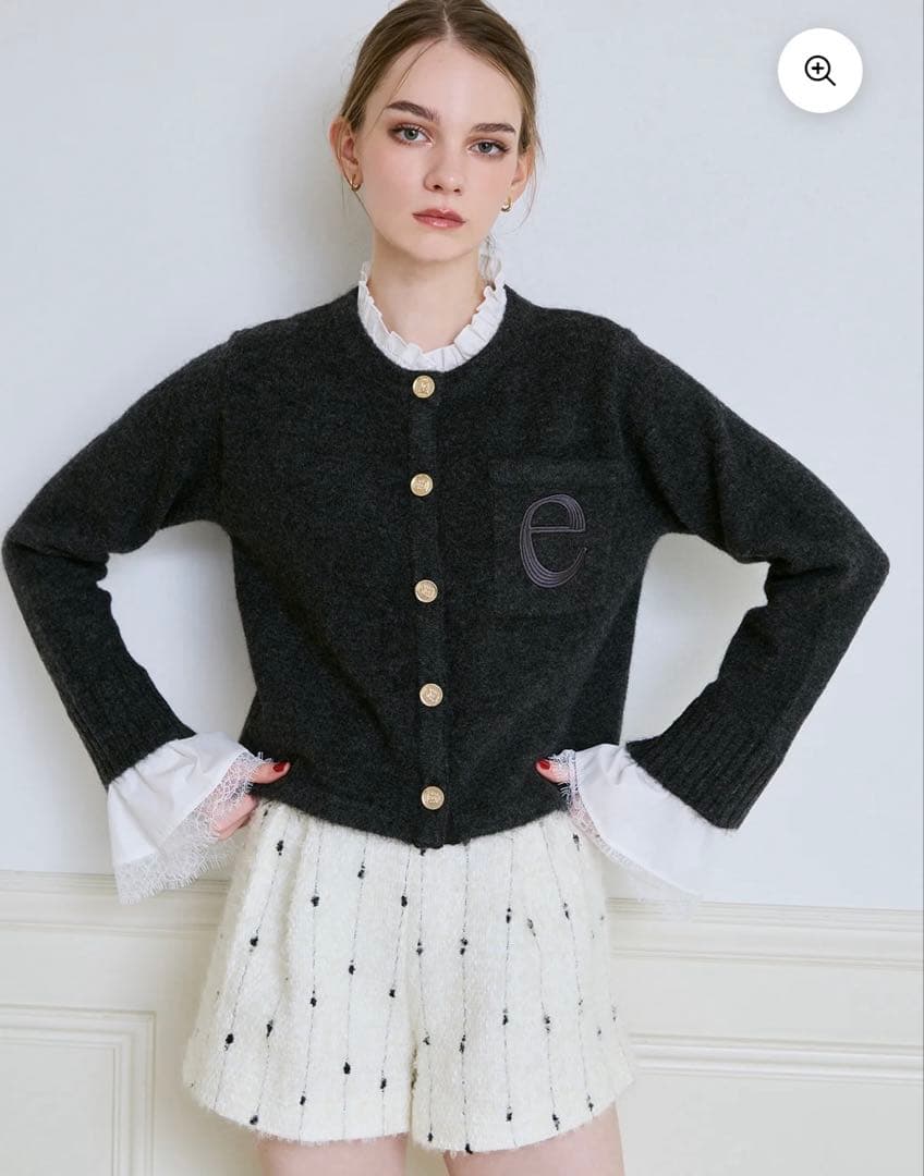 eimyistoire モヘアカーディガン　グレー