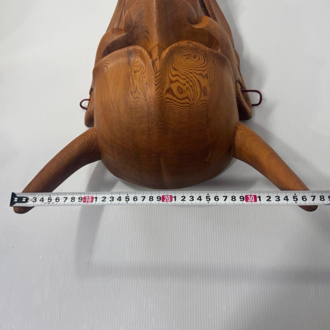 【極希少】 政落款 一刀彫 般若 能面 特大 木彫 迫力抜群 約50cm 逸品