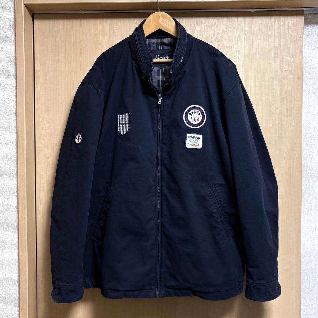 SSVW117 ✨PAPAS＋　パパスプラス　ブルゾン　ネイビー　チェック
